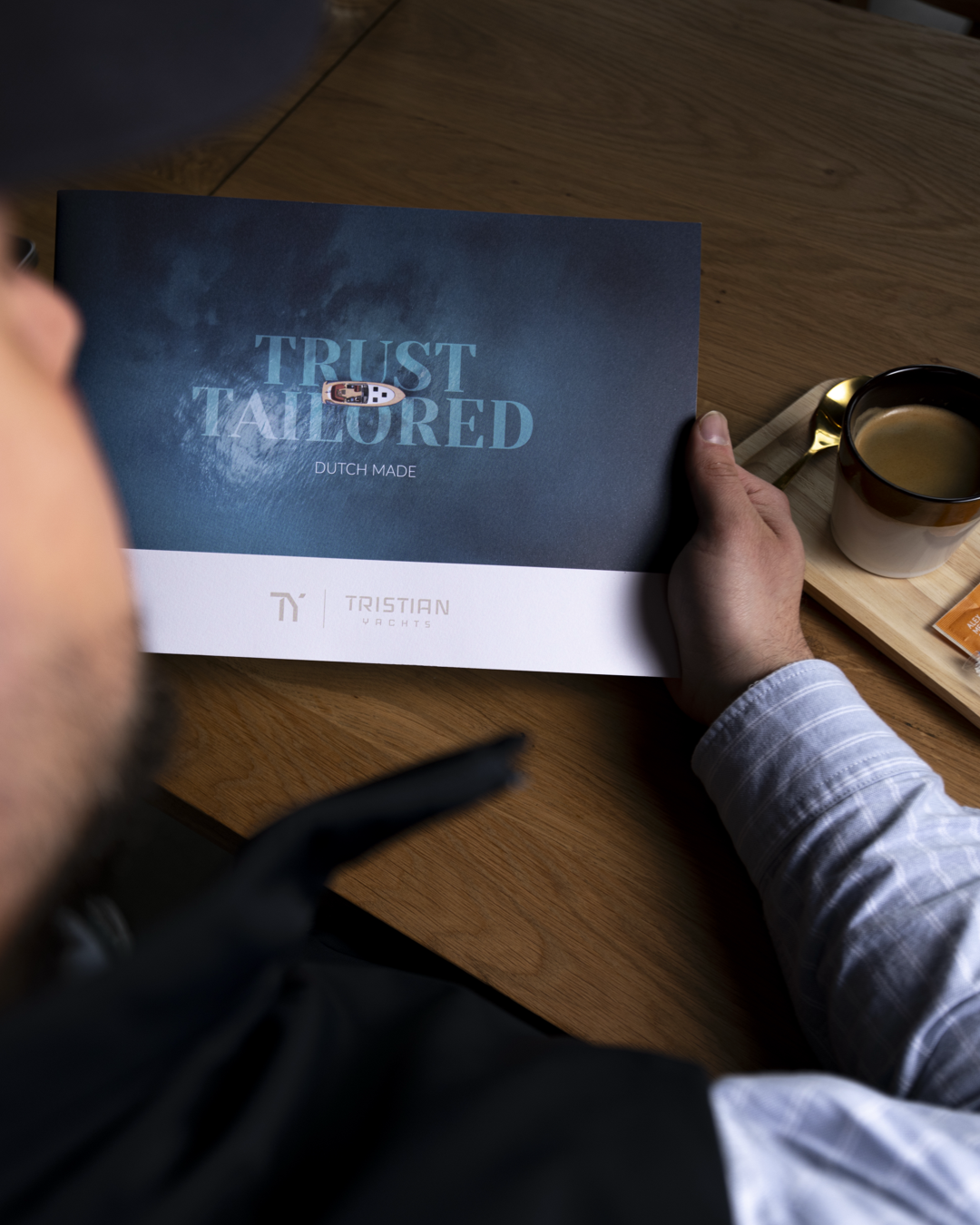 Fomozo case Brochure voor organisatie Tristian Yachts